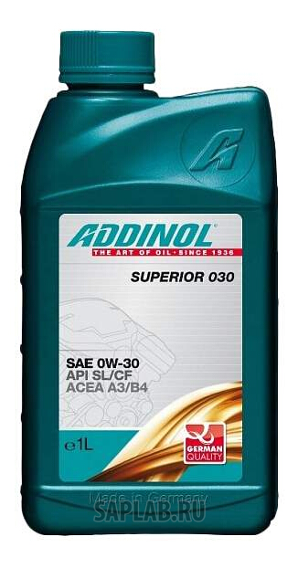 Купить запчасть ADDINOL - 4014766072672 Моторное масло Addinol Superior 0W-30 1л